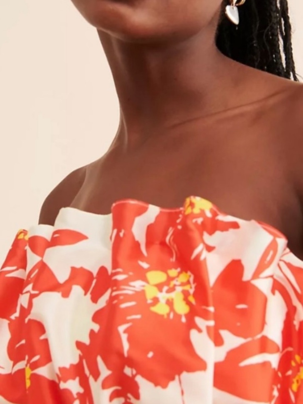Anthropologie x Vineet Bahl Strapless Floral Dress Size Small Beach Vacation - Picture 3 of 12